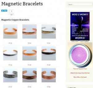 Click to view magnetic bracelet catalog