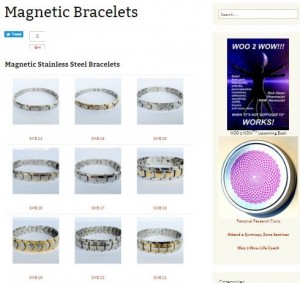 Click to view magnetic bracelet catalog